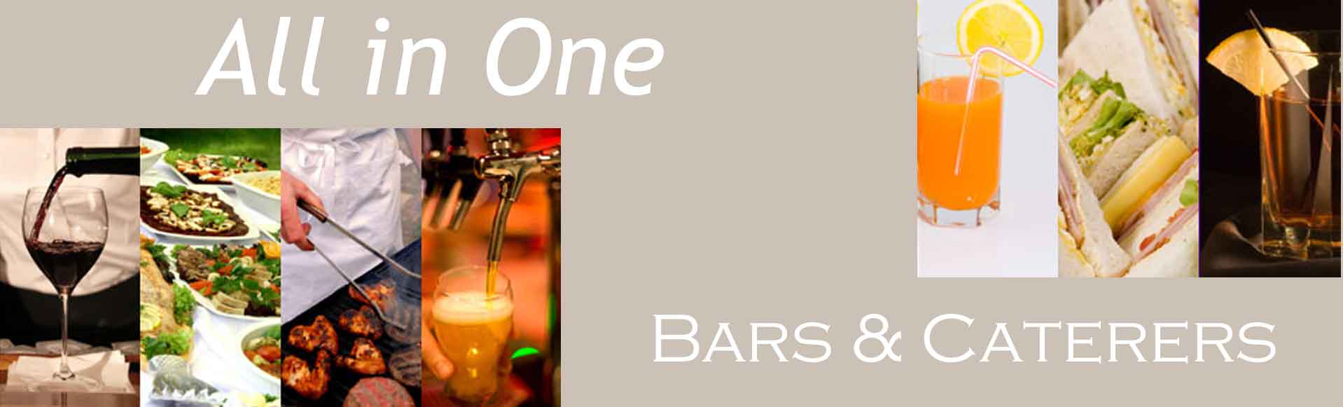 All in One Bars and Caterers logo